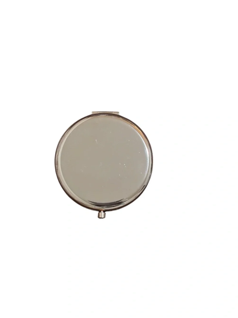 Compact Travel Mini Mirror with an Engraved Front Cover Women's Gold-Tone